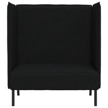 Hoge Rugbank Zwart 109x56x121 cm Stof