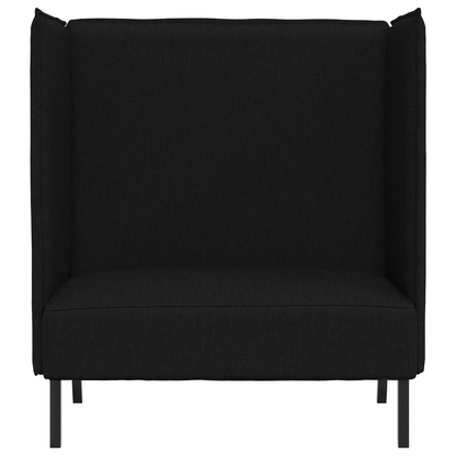 Hoge Rugbank Zwart 109x56x121 cm Stof