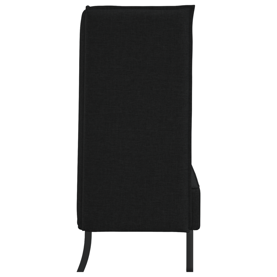 Hoge Rugbank Zwart 109x56x121 cm Stof
