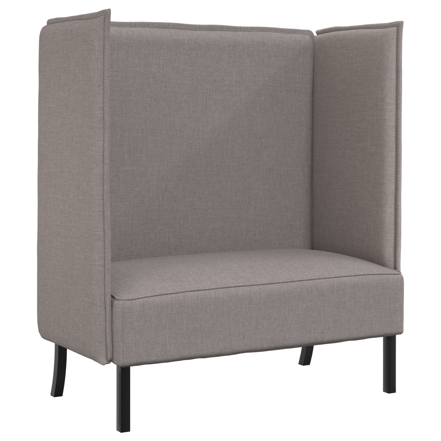 Hoge Rug Sofaset Taupe 109x56x121 cm Stof