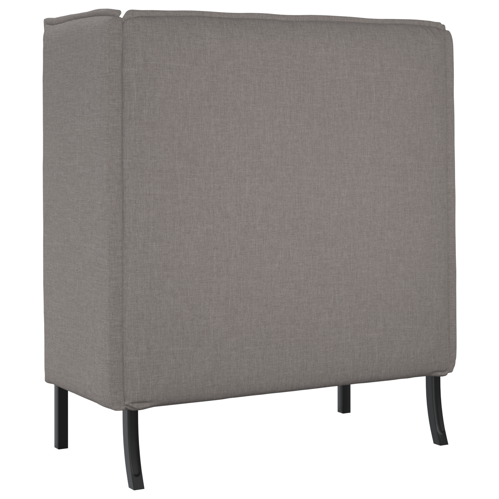 Hoge Rug Sofaset Taupe 109x56x121 cm Stof