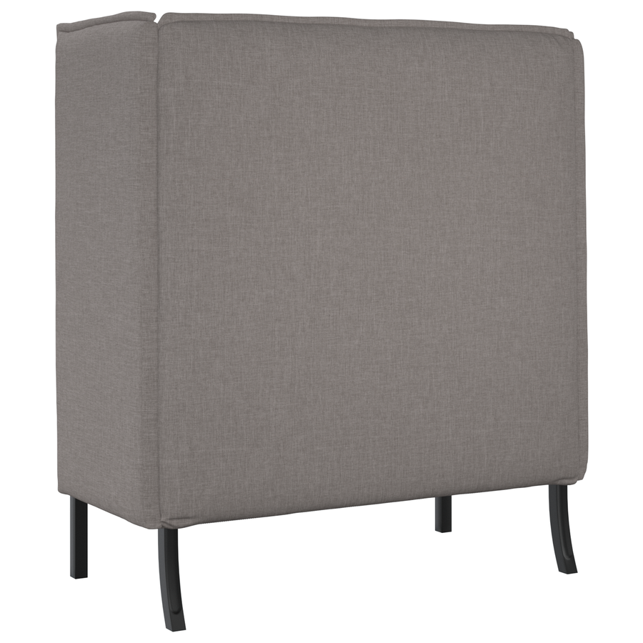 Hoge Rug Sofaset Taupe 109x56x121 cm Stof