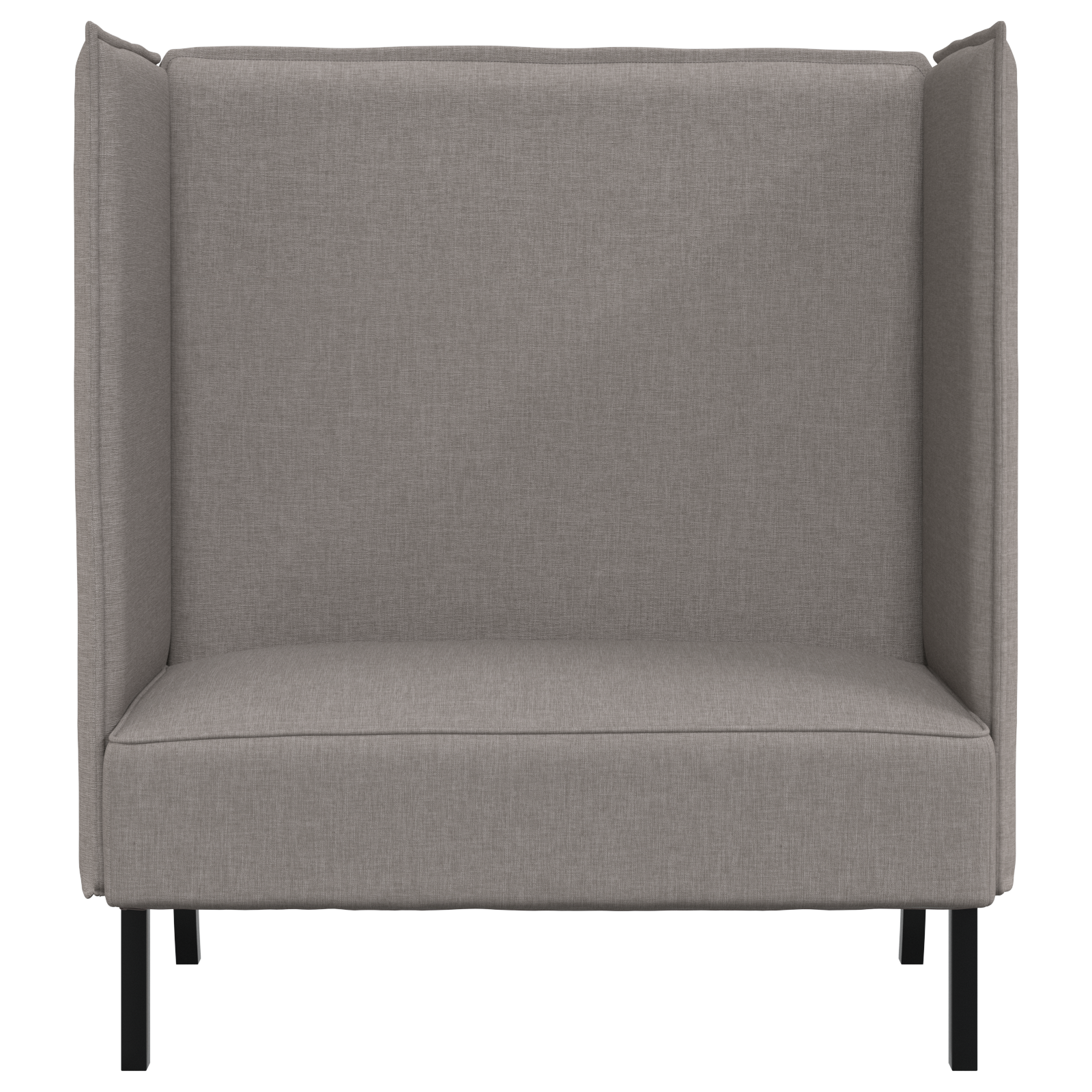 Hoge Rug Sofaset Taupe 109x56x121 cm Stof