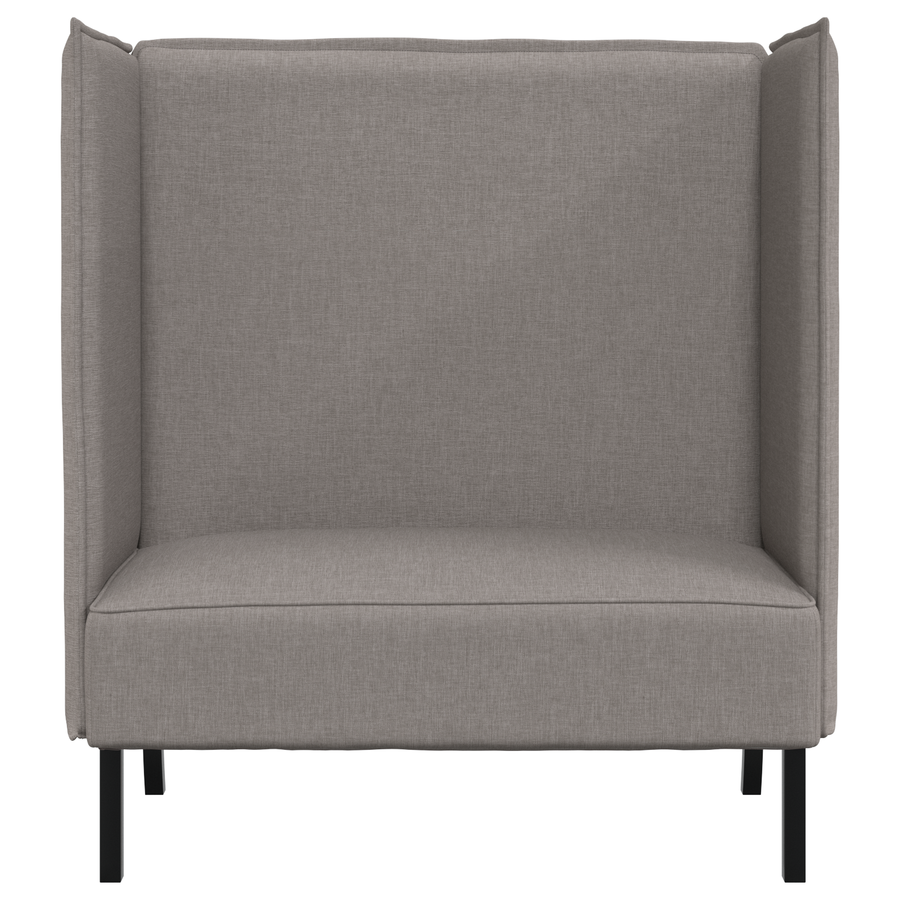 Hoge Rug Sofaset Taupe 109x56x121 cm Stof