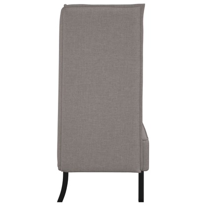 Hoge Rug Sofaset Taupe 109x56x121 cm Stof