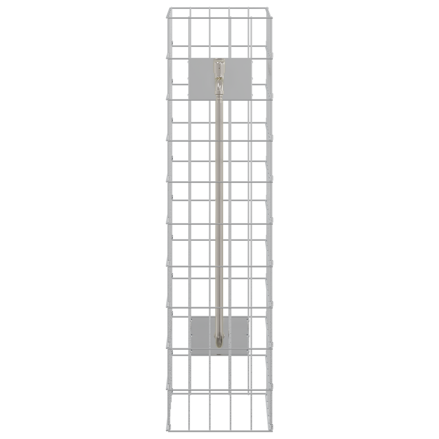 Gabion Kolom met Waterkraan 100x25x25 cm 304 RVS