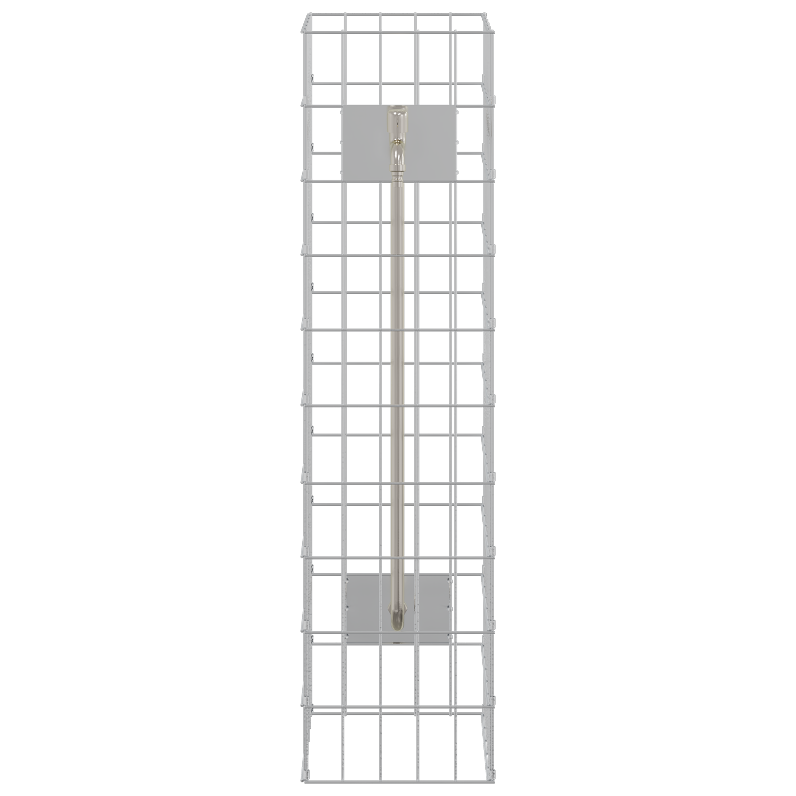 Gabion Kolom met Waterkraan 100x25x25 cm 304 RVS
