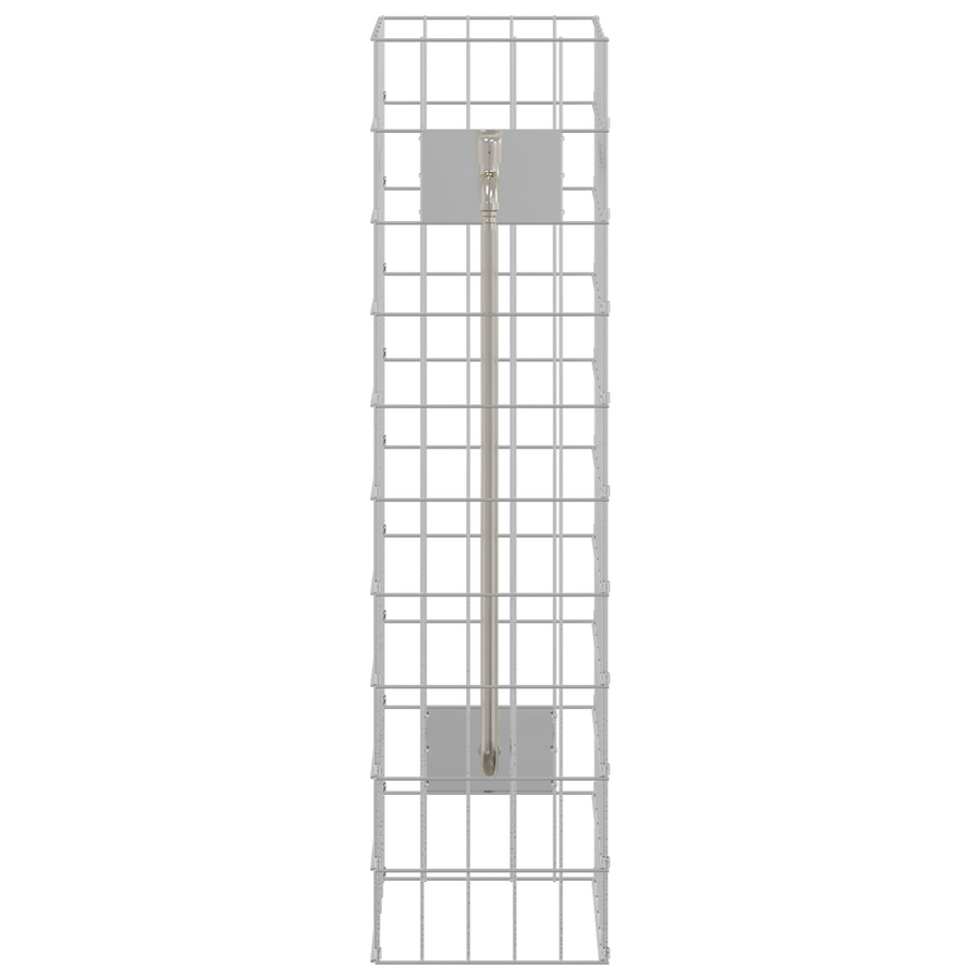Gabion Kolom met Waterkraan 100x25x25 cm 304 RVS