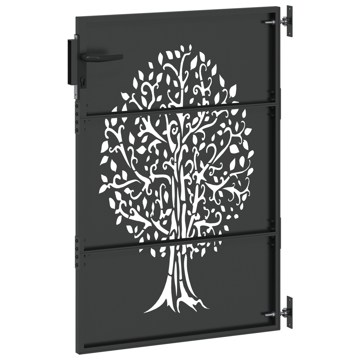 Tuinpoort Anders Zwart 100 x 125 cm Poedergecoat staal