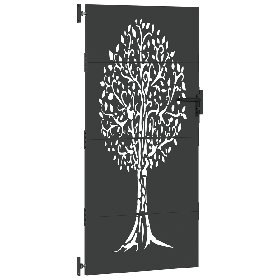 Tuinpoort Anders Zwart 100 x 200 cm Poedergecoat staal