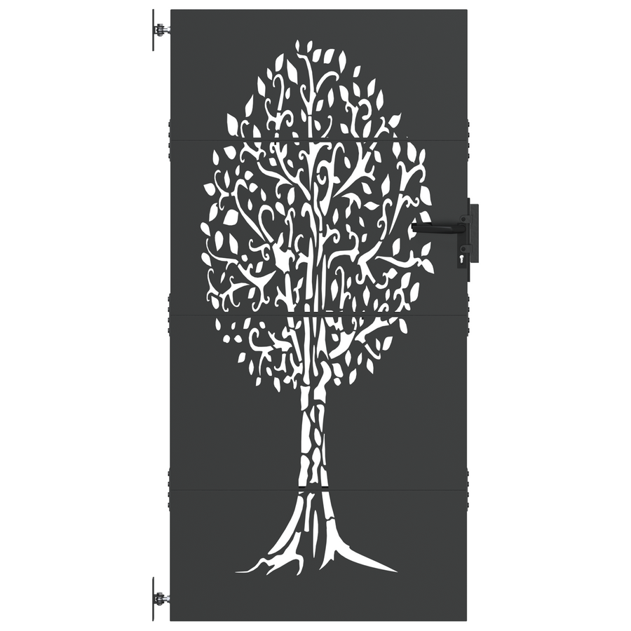 Tuinpoort Anders Zwart 100 x 200 cm Poedergecoat staal