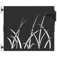 Tuinpoort met slot Zwart 105 x 100 cm Poedergecoat staal