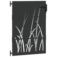Tuinpoort met slot Zwart 105 x 125 cm Poedergecoat staal
