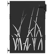 Tuinpoort met slot Zwart 105 x 125 cm Poedergecoat staal