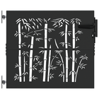 Tuinpoort 85x175 cm zwart met slot