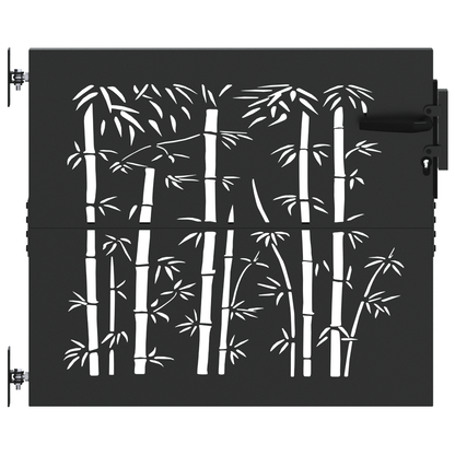 Tuinpoort Anders met slot Zwart 105 x 100 cm Poedergecoat staal