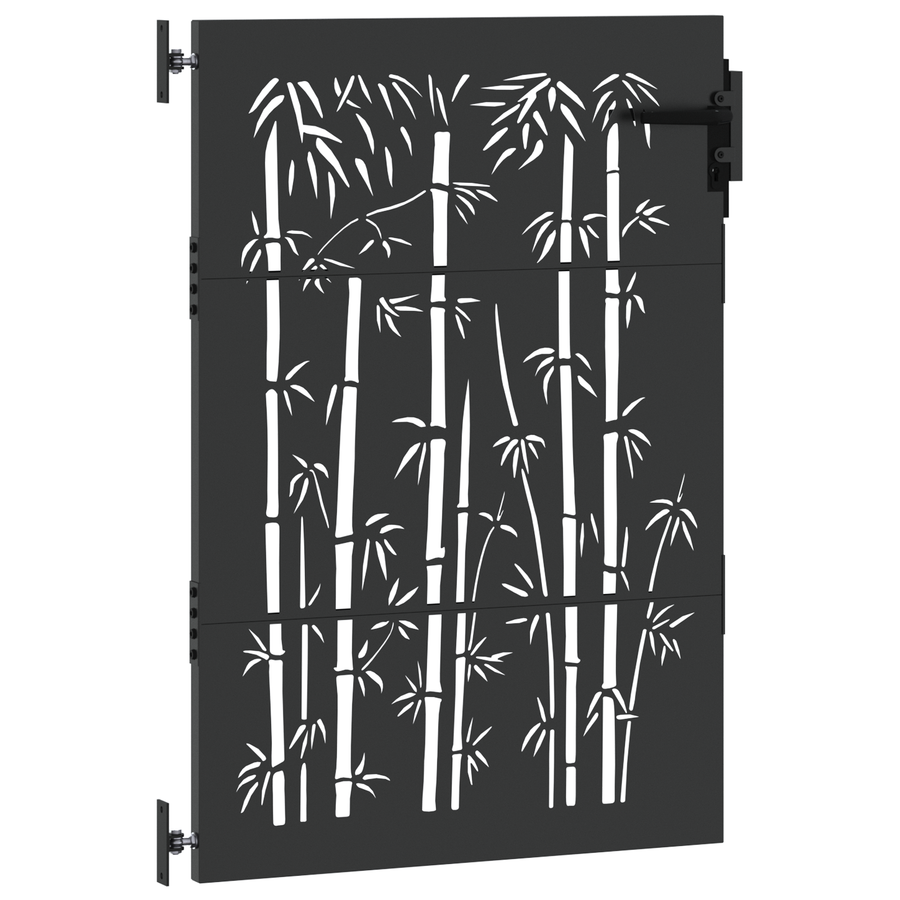 Tuinpoort Anders met slot Zwart 105 x 150 cm Poedergecoat staal