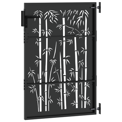 Tuinpoort Anders met slot Zwart 105 x 150 cm Poedergecoat staal