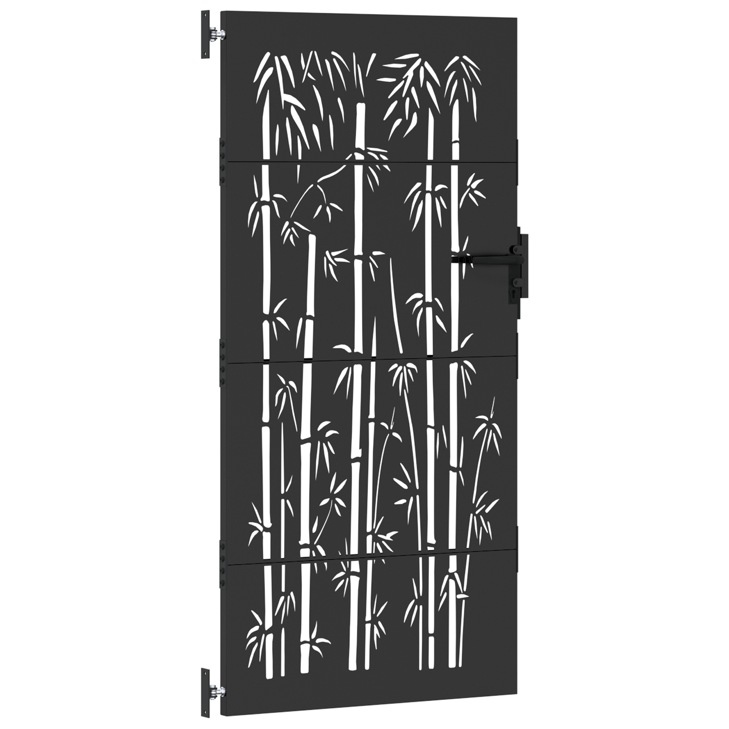 Tuinpoort Anders met slot Zwart 105 x 175 cm Poedergecoat staal