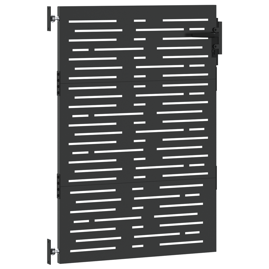 Tuinpoort Zwart 105 x 125 cm Poedergecoat staal