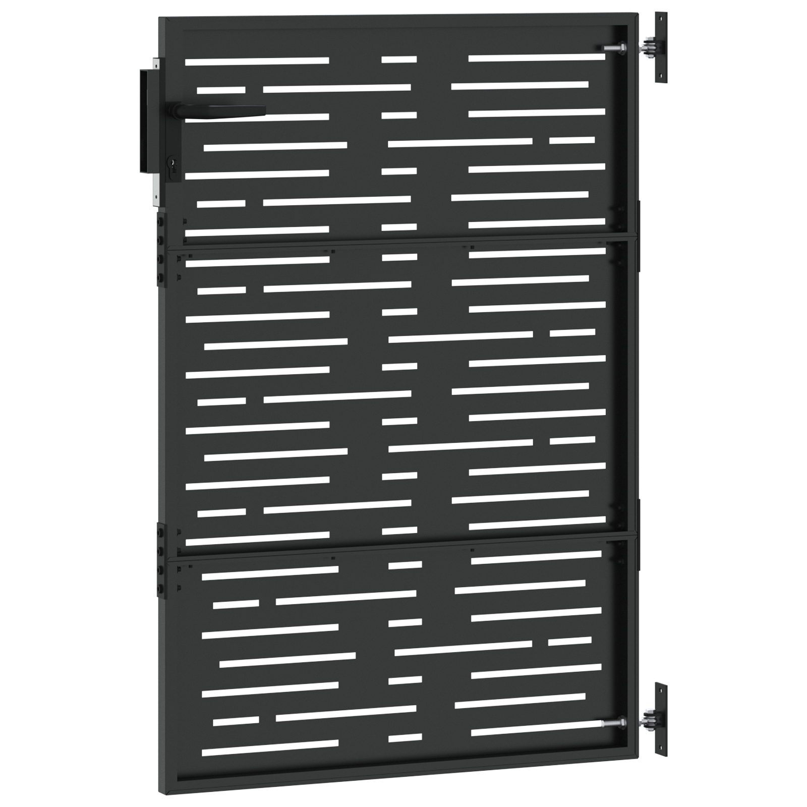 Tuinpoort Zwart 105 x 125 cm Poedergecoat staal