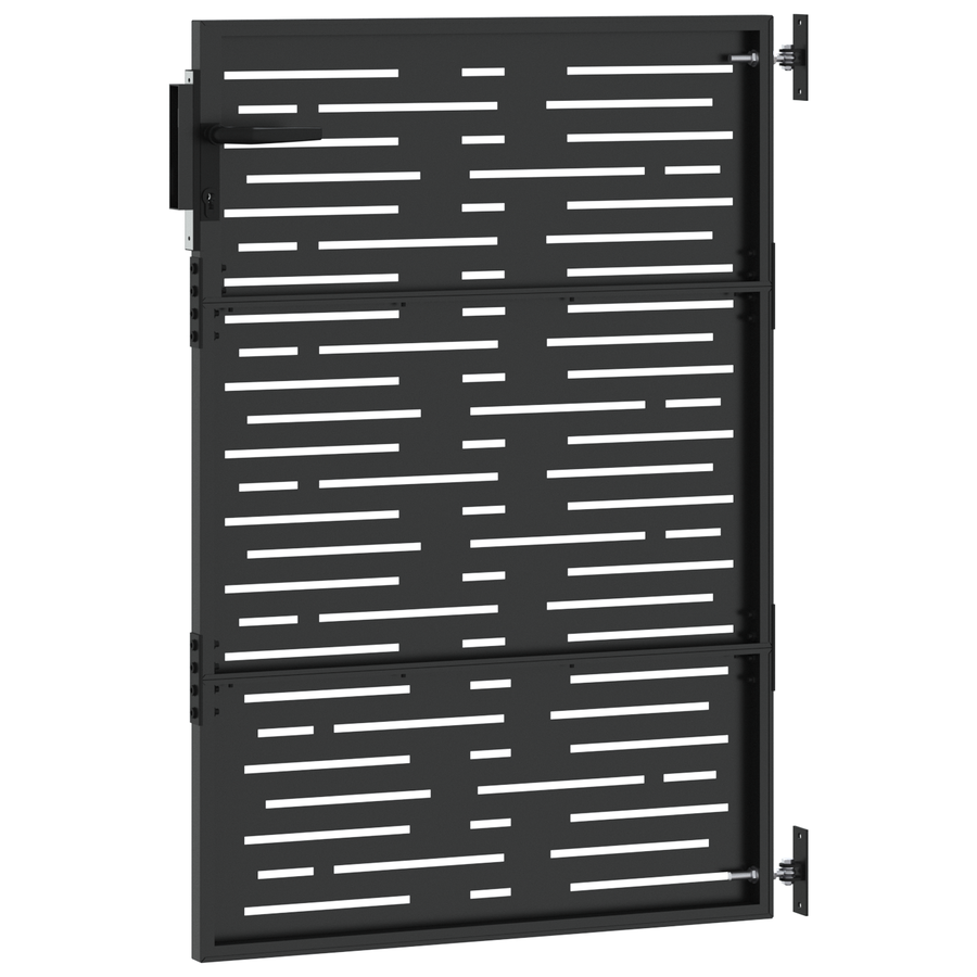 Tuinpoort Zwart 105 x 125 cm Poedergecoat staal