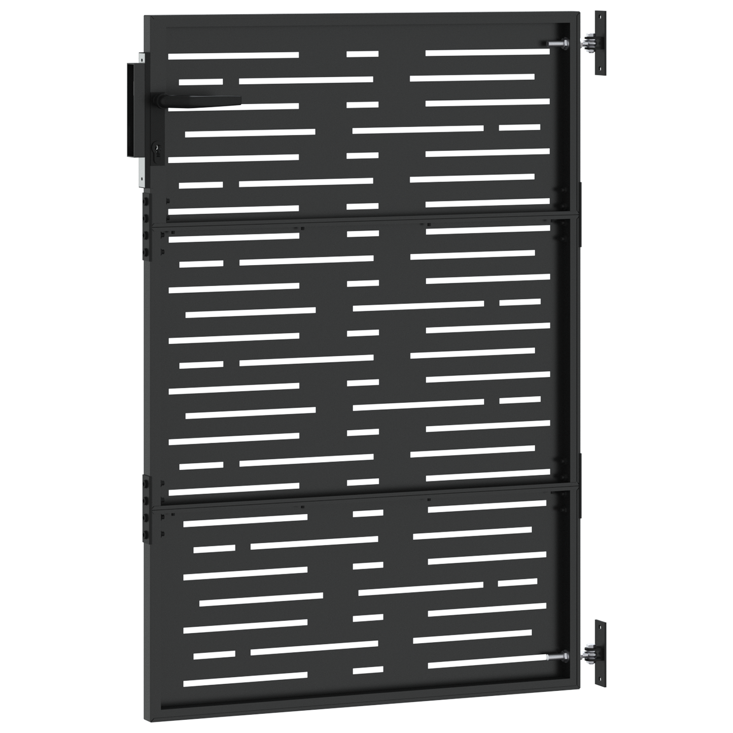 Tuinpoort Zwart 105 x 150 cm Poedergecoat staal