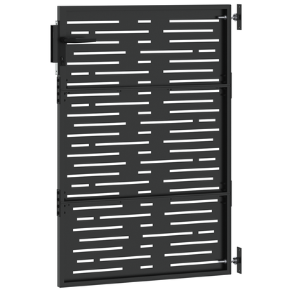 Tuinpoort Zwart 105 x 150 cm Poedergecoat staal