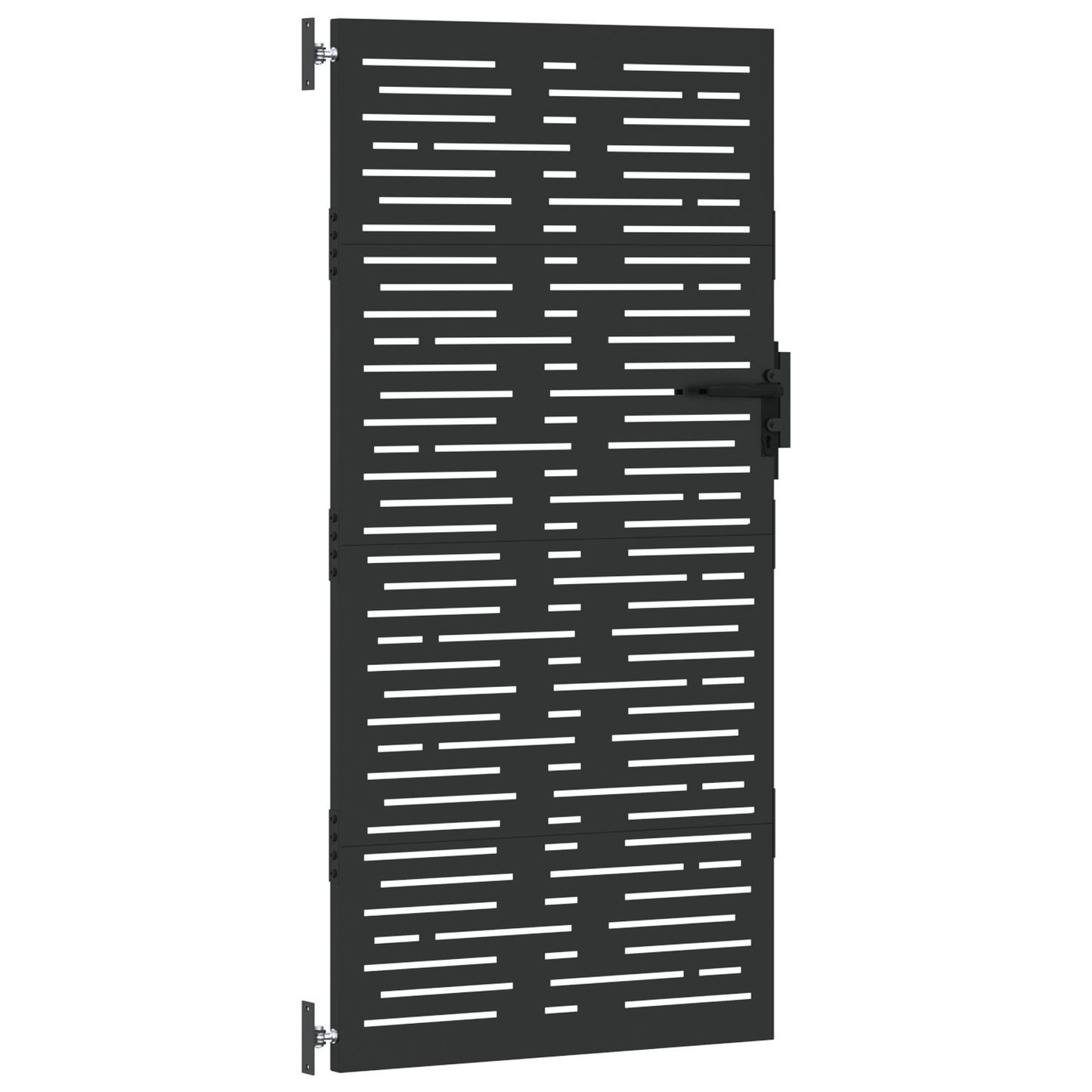 Tuinpoort Zwart 105 x 175 cm Poedergecoat staal