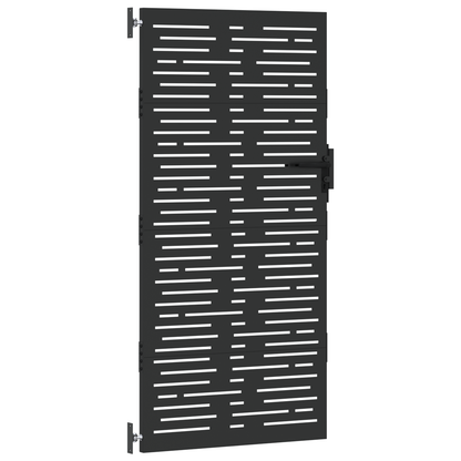 Tuinpoort Zwart 105 x 175 cm Poedergecoat staal