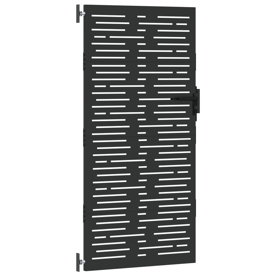 Tuinpoort Zwart 105 x 175 cm Poedergecoat staal