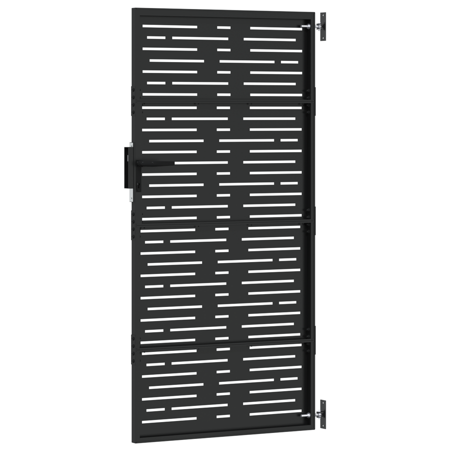 Tuinpoort Zwart 105 x 175 cm Poedergecoat staal