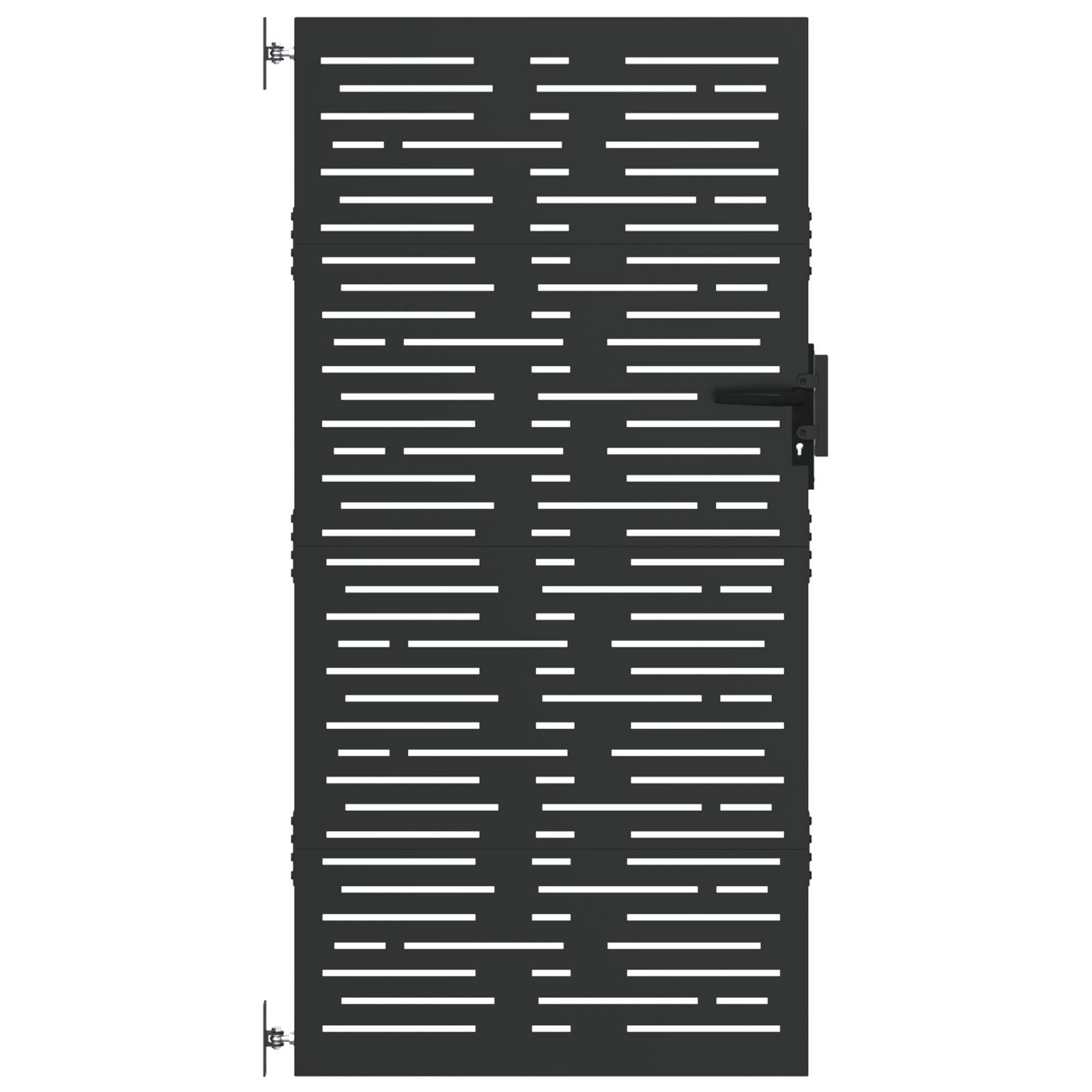 Tuinpoort Zwart 105 x 175 cm Poedergecoat staal