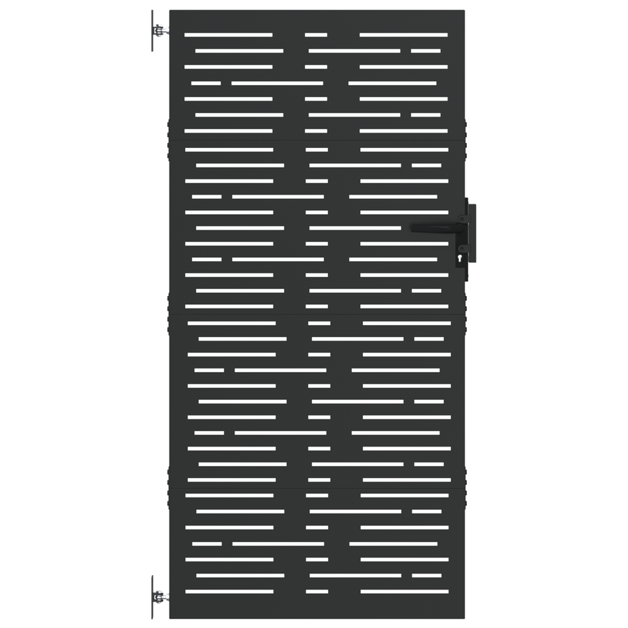 Tuinpoort Zwart 105 x 175 cm Poedergecoat staal