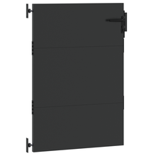 Tuinpoort met slot Zwart 105 x 125 cm Poedergecoat staal
