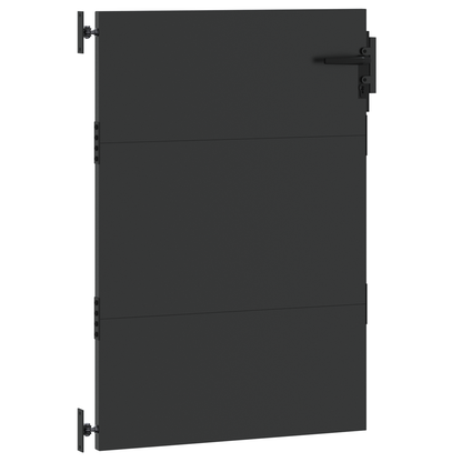 Tuinpoort met slot Zwart 105 x 125 cm Poedergecoat staal