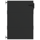 Tuinpoort zwart 85x125 cm staal met slot