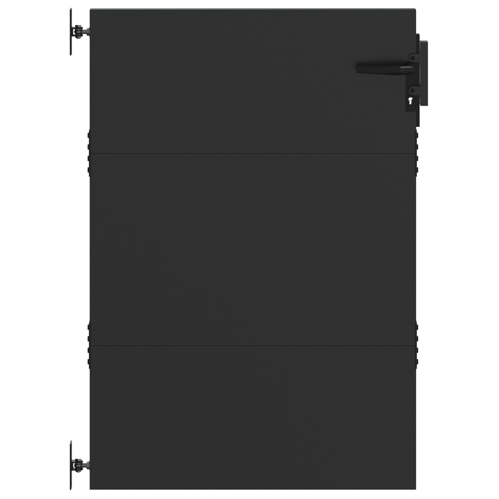Tuinpoort met slot Zwart 105 x 125 cm Poedergecoat staal