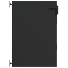 Tuinpoort met slot Zwart 105 x 125 cm Poedergecoat staal