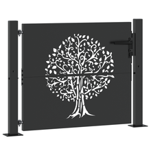 Tuinpoort Anders Zwart 105 x 100 cm Poedergecoat staal