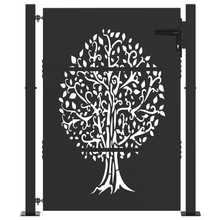 Tuinpoort Anders Zwart 105 x 125 cm Poedergecoat staal