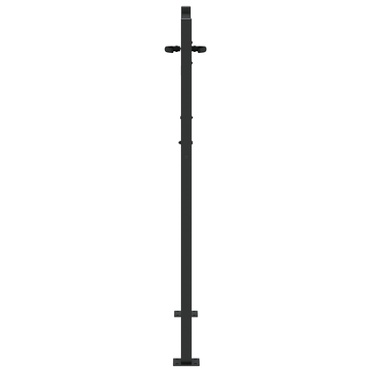 Tuinpoort Anders Zwart 105 x 125 cm Poedergecoat staal