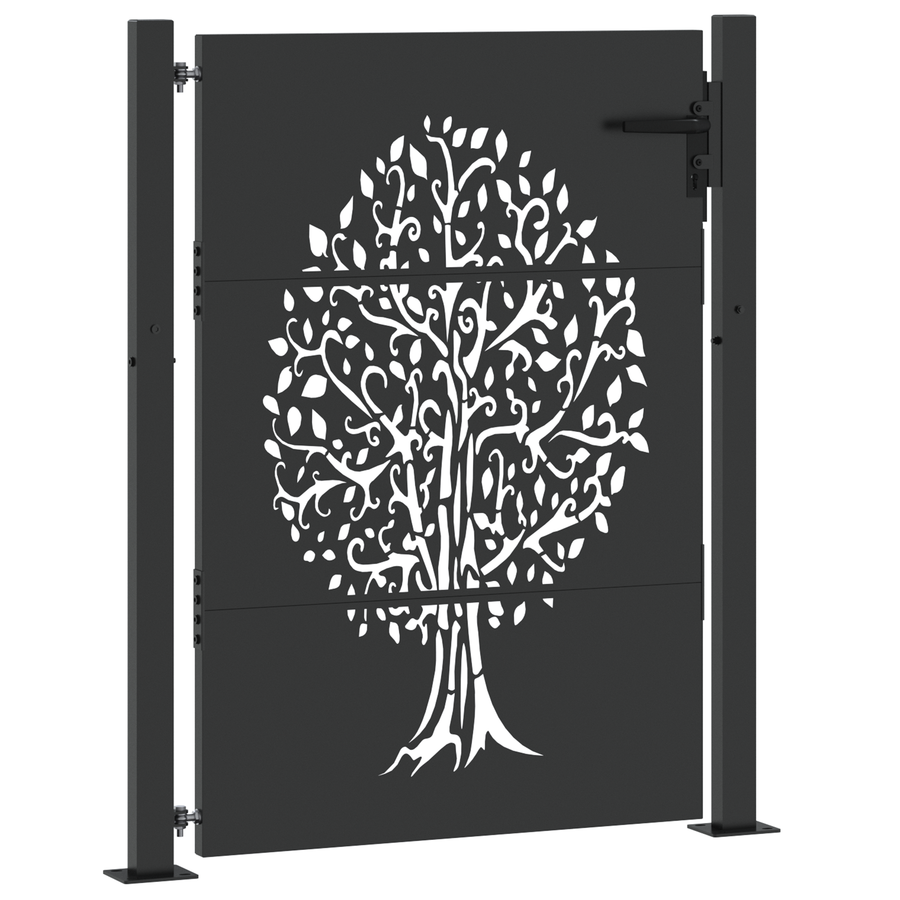 Tuinpoort Anders Zwart 105 x 150 cm Poedergecoat staal