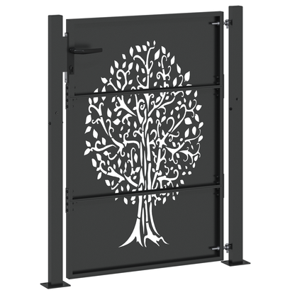 Tuinpoort Anders Zwart 105 x 150 cm Poedergecoat staal
