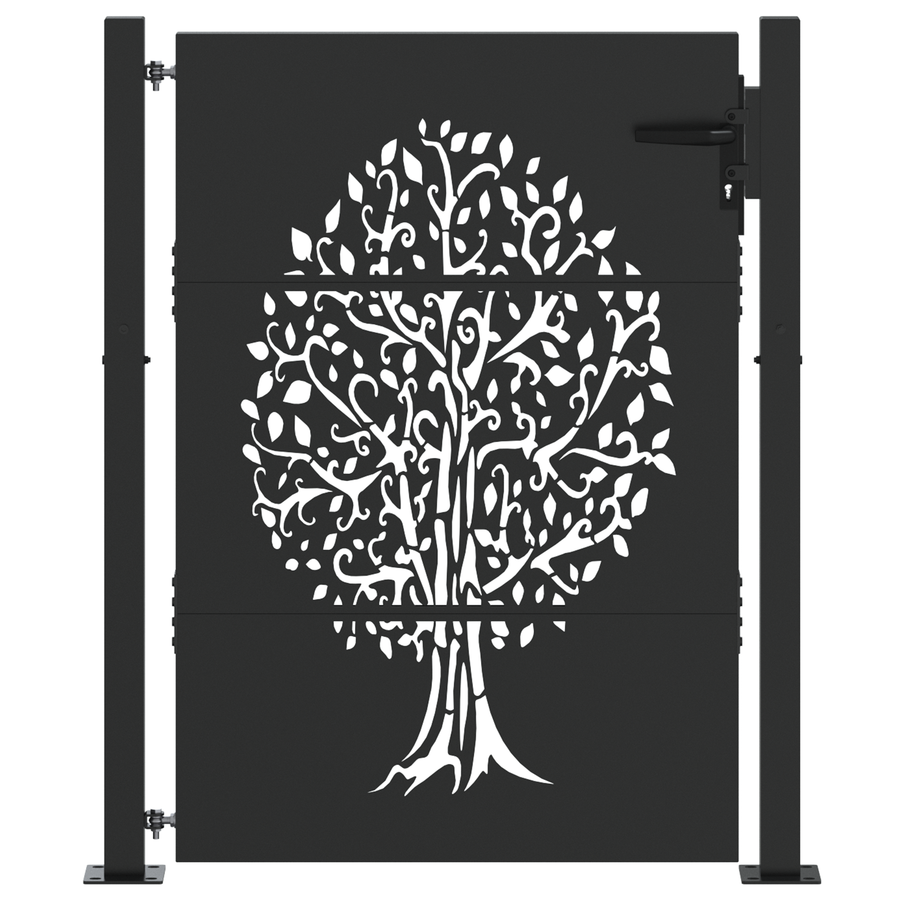 Tuinpoort Anders Zwart 105 x 150 cm Poedergecoat staal