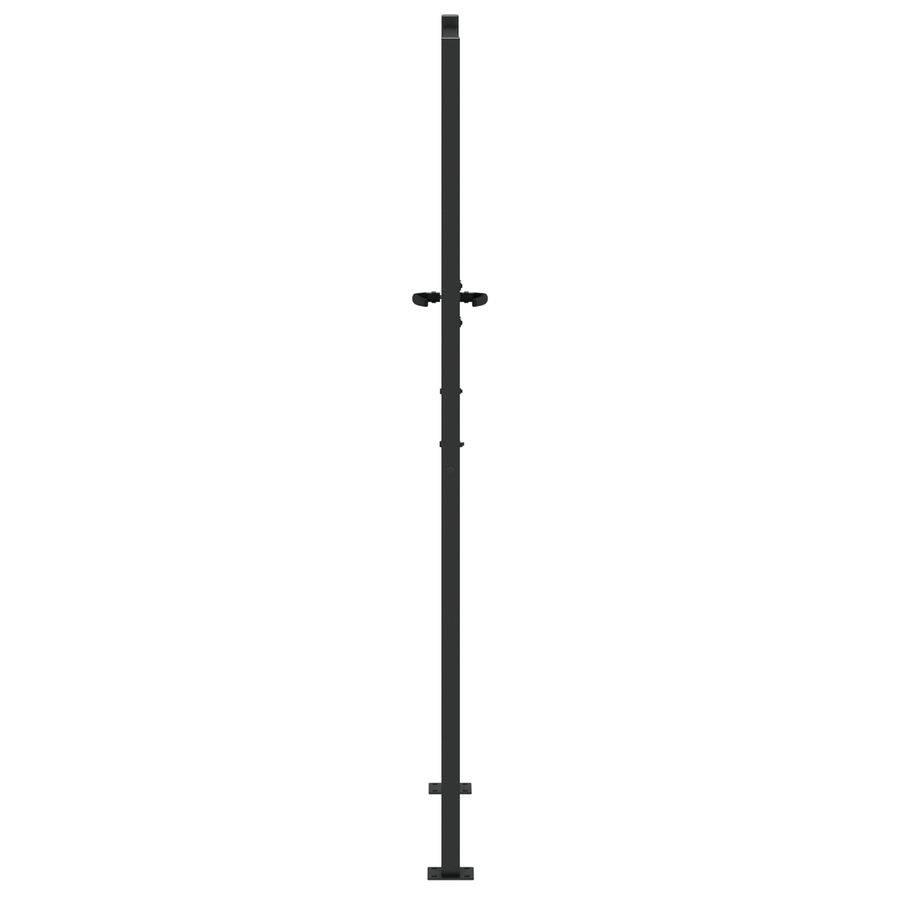 Tuinpoort Anders Zwart 105 x 200 cm Poedergecoat staal