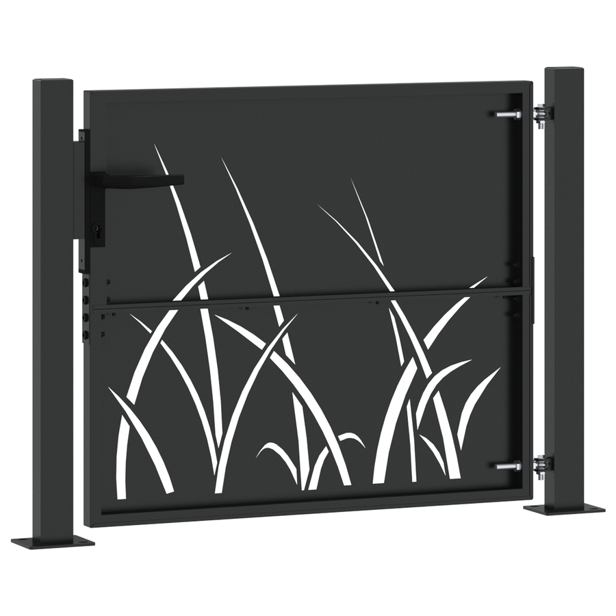 Tuinpoort Zwart 105 x 100 cm Poedergecoat staal