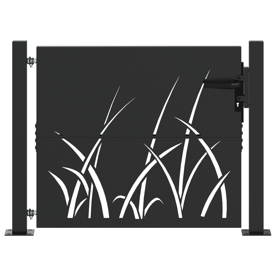 Tuinpoort Zwart 105 x 100 cm Poedergecoat staal