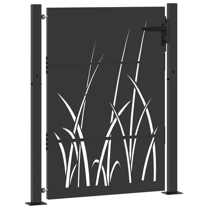 Tuinpoort Zwart 105 x 125 cm Poedergecoat staal