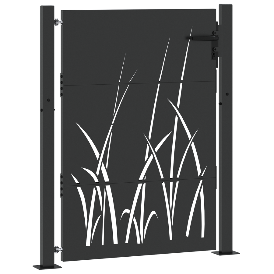 Tuinpoort Zwart 105 x 125 cm Poedergecoat staal